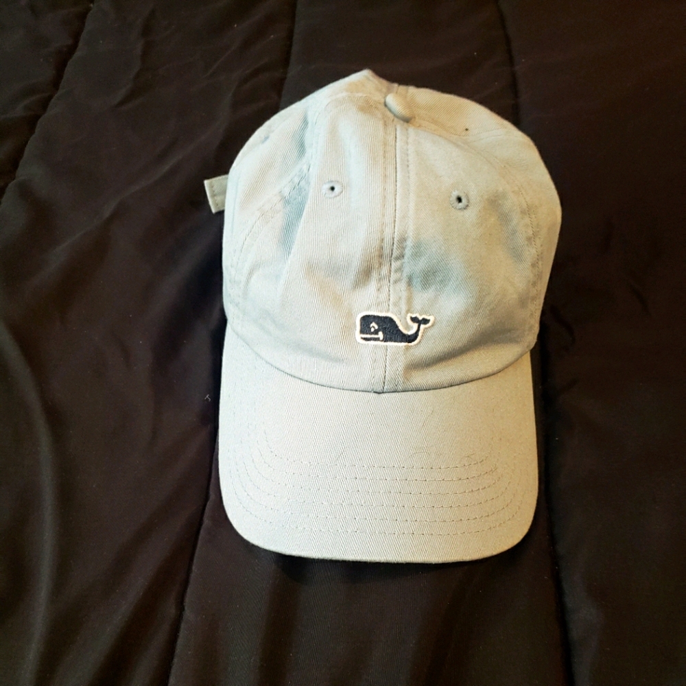 Vineyard Vines Adjustable Light Blue Whale Hat